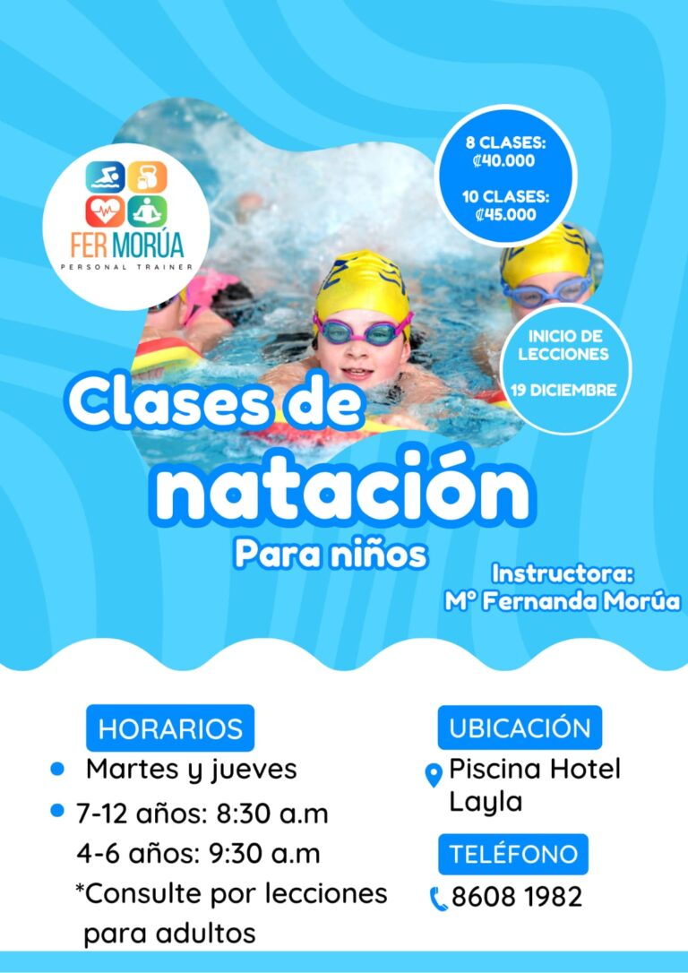 Clases de natación para niños